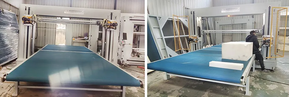 CNC horizontal and vertical blade foam cutting machine CNC horizontal and vertical blade foam cutting machine